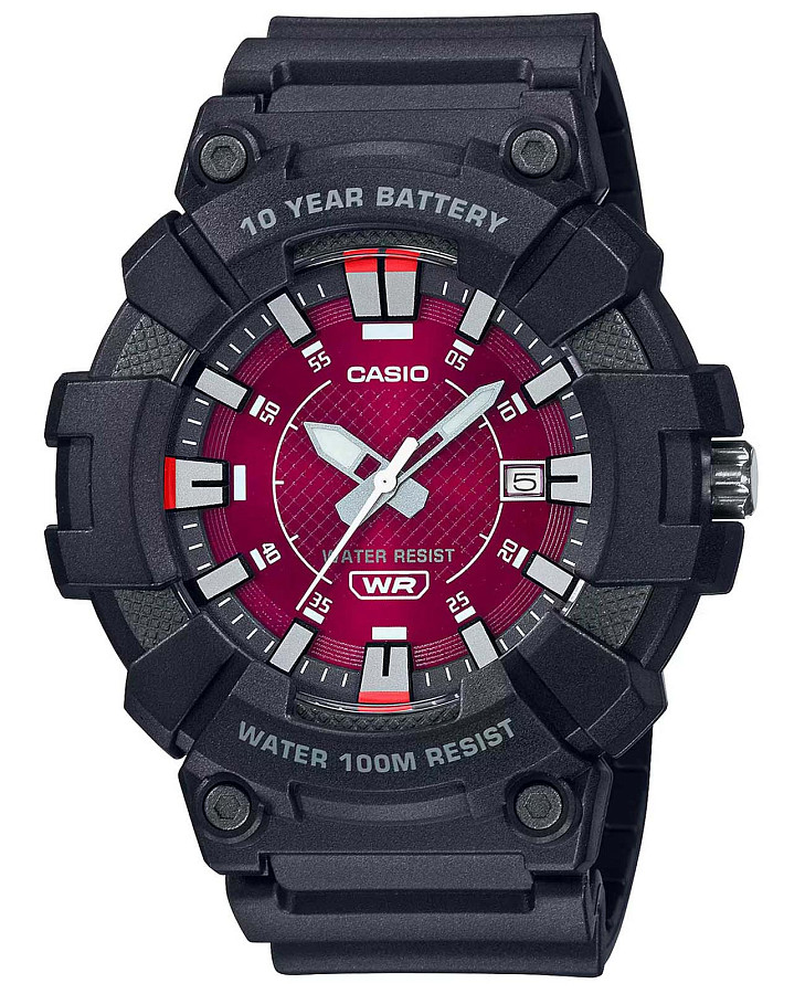 Часы Casio Collection MW-610H-4A — мужские, красный