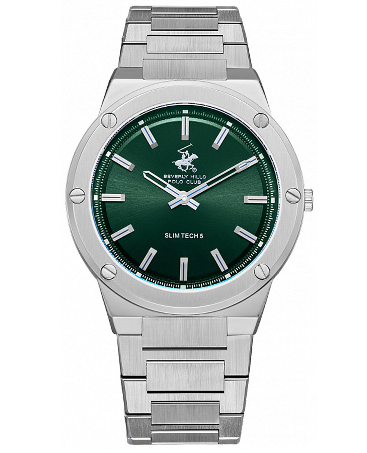 Часы Beverly Hills Polo Club Quartz BP3717X.370 — мужские, зеленый