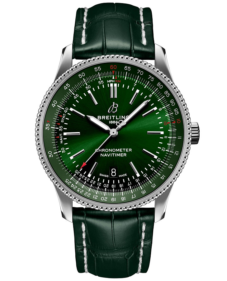 Часы Breitling Navitimer Automatic 41 A17326361L1P1 — мужские, зеленый