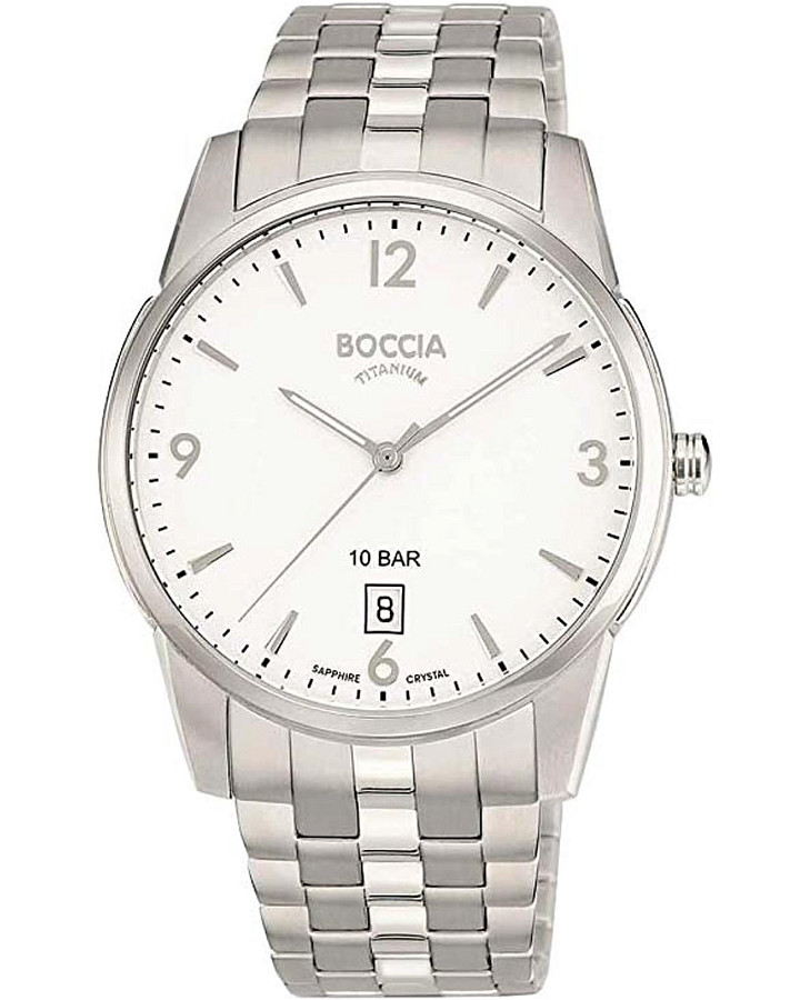 Часы Boccia Titanium 3632-01 — мужские, белый