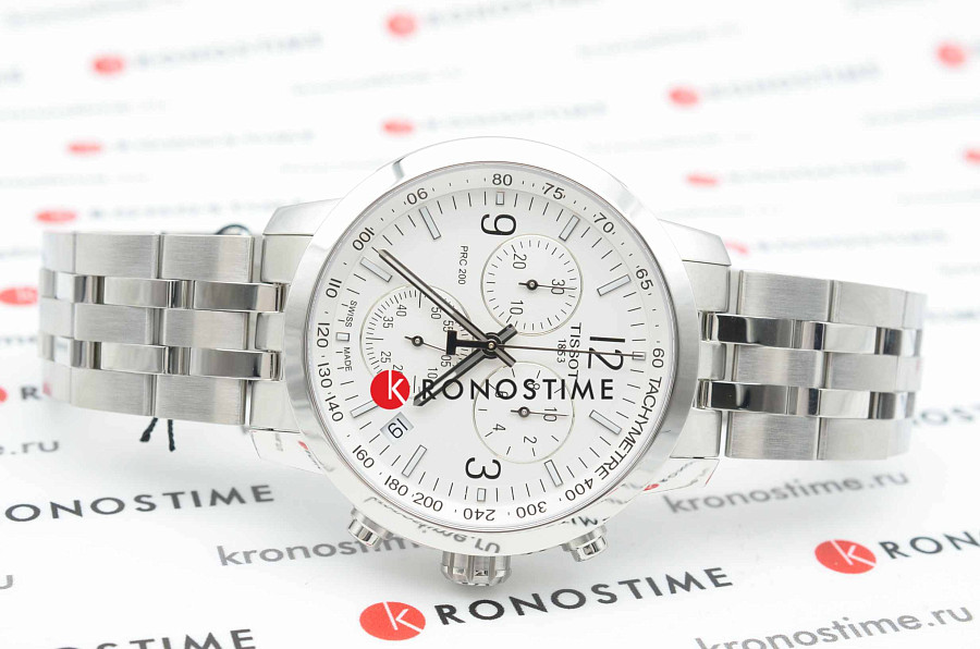 Часы Tissot PRC 200 Chronograph T114.417.11.037.00 — кварцевые, Швейцария, мужские
