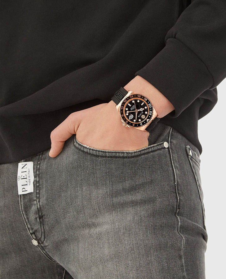 Часы Philipp Plein GMT-I Challenger PWYBA0523 — кварцевые, сталь металл