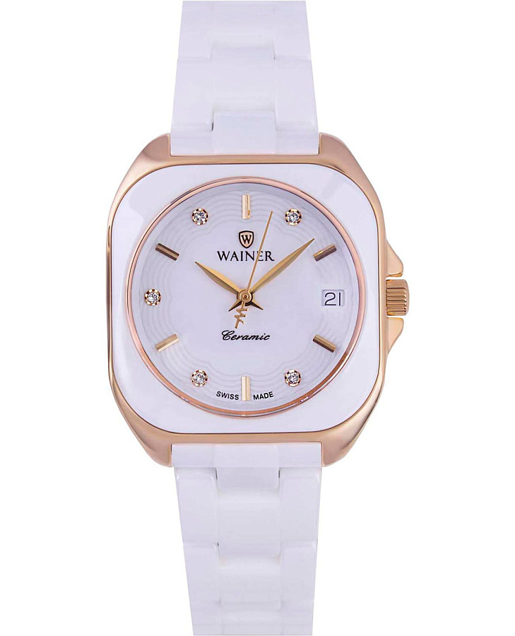 Часы Wainer Ceramic WA.18070-F — женские, белый