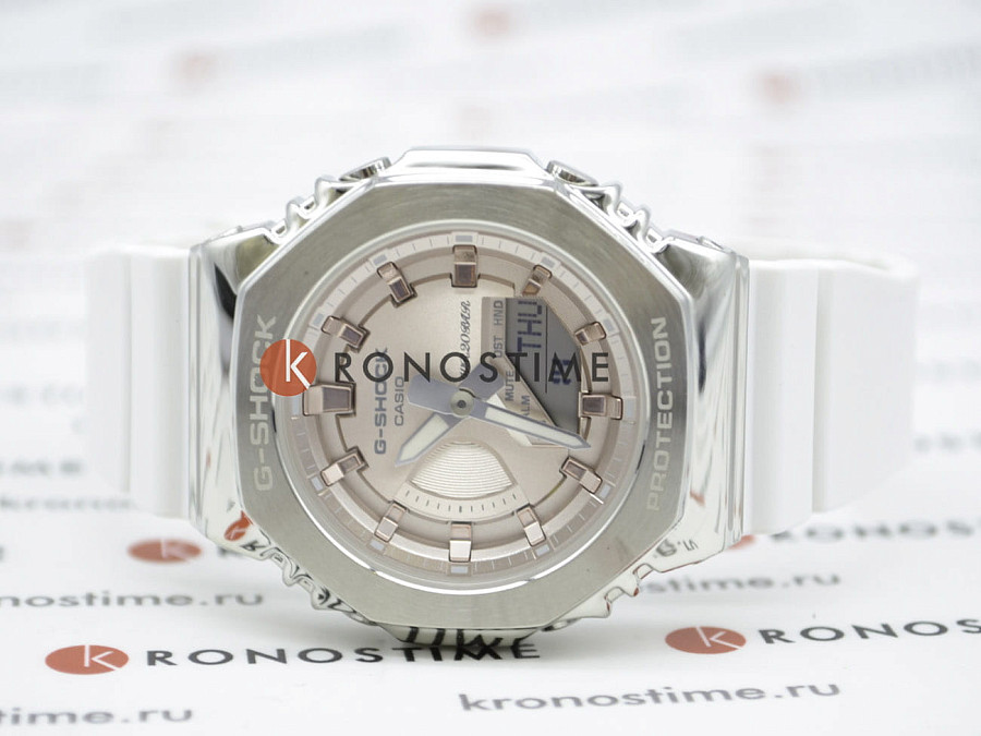 Часы Casio G-Shock GM-S2100WS-7ADR (GM-S2100WS-7A) — женские, полимер