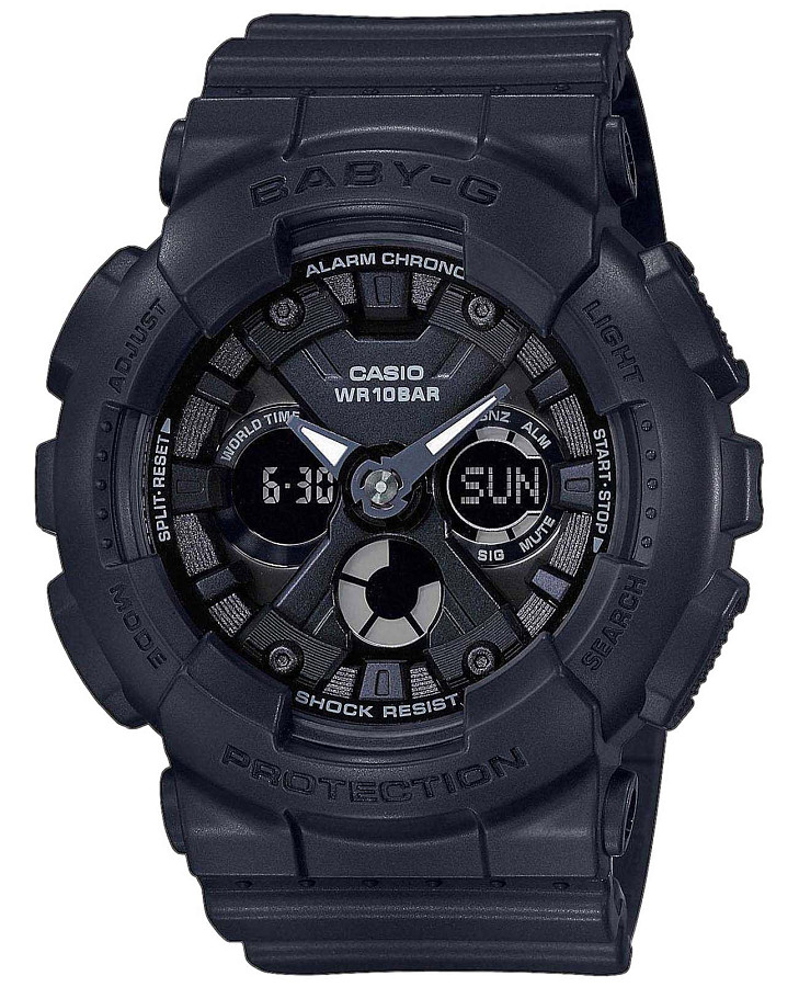Часы Casio Baby-G BA-130-1A — женские, черный