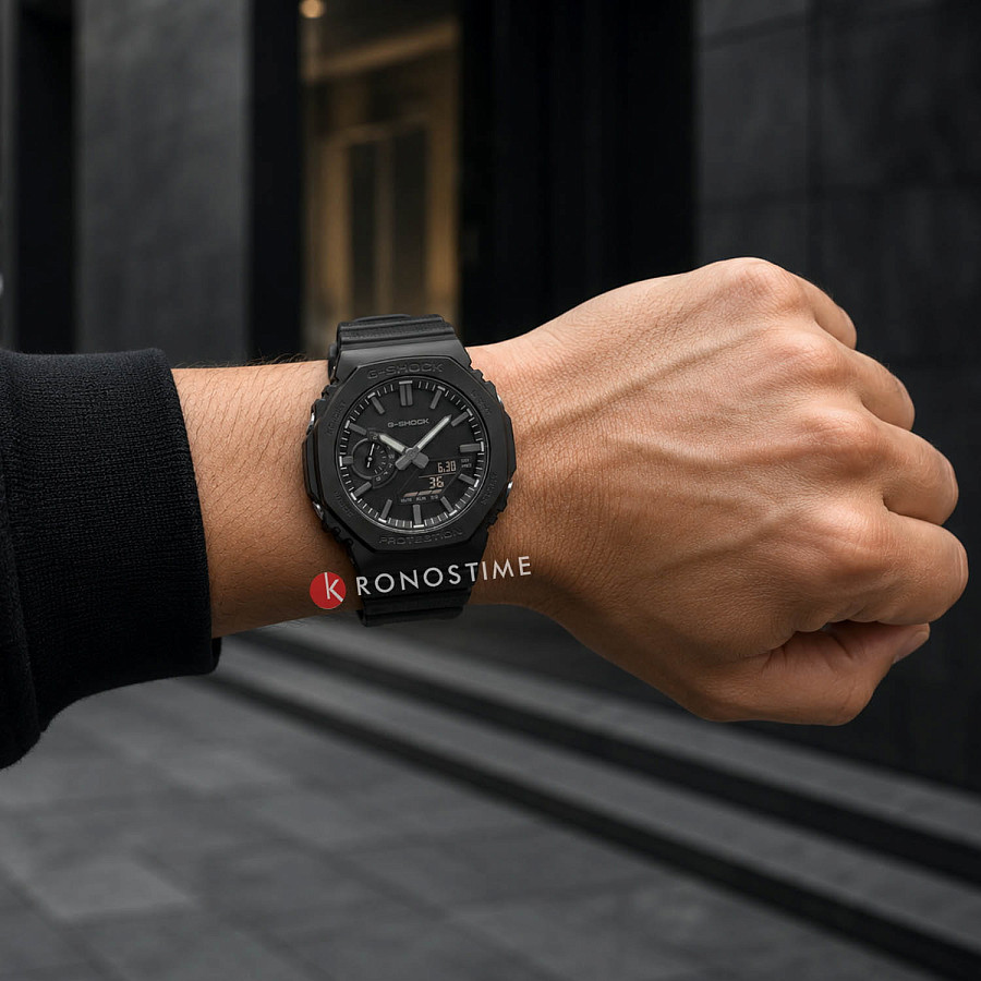 Часы Casio G-Shock Luxe Black GM-2100LXB-1A — пластик, мужские