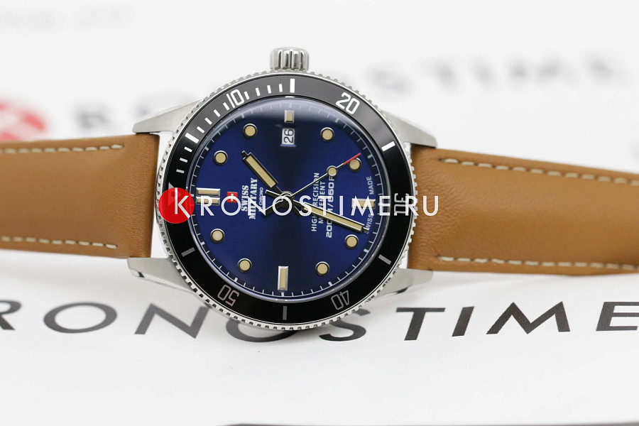 Часы Swiss Military by Chrono Сверхточные SM34088.05 — кварцевые, металл сталь