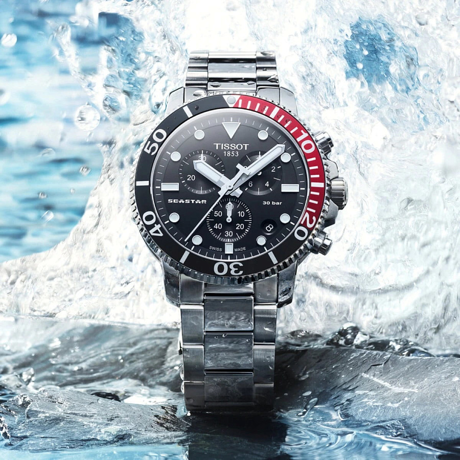 Часы Tissot Seastar 1000 Chronograph T120.417.11.051.01 — мужские, нержавеющая сталь