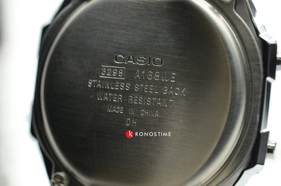 Часы Casio Collection A-168WEM-1 — мужские, серебристый