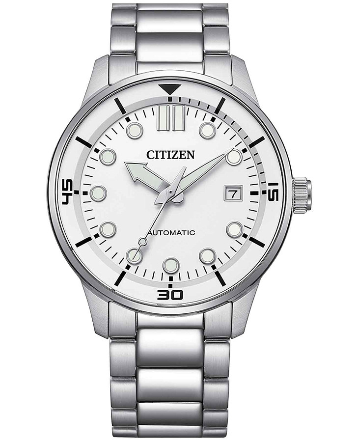 Часы Citizen Automatic NJ0191-83A — мужские, серебристый