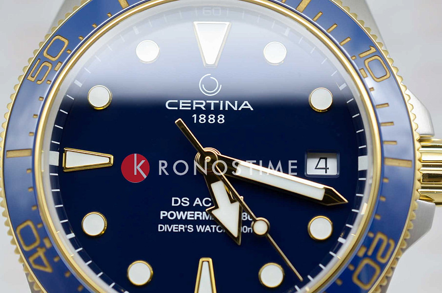 Часы Certina DS Action Diver C048.807.22.041.00 — нержавеющая сталь с pvd-покрытием, мужские