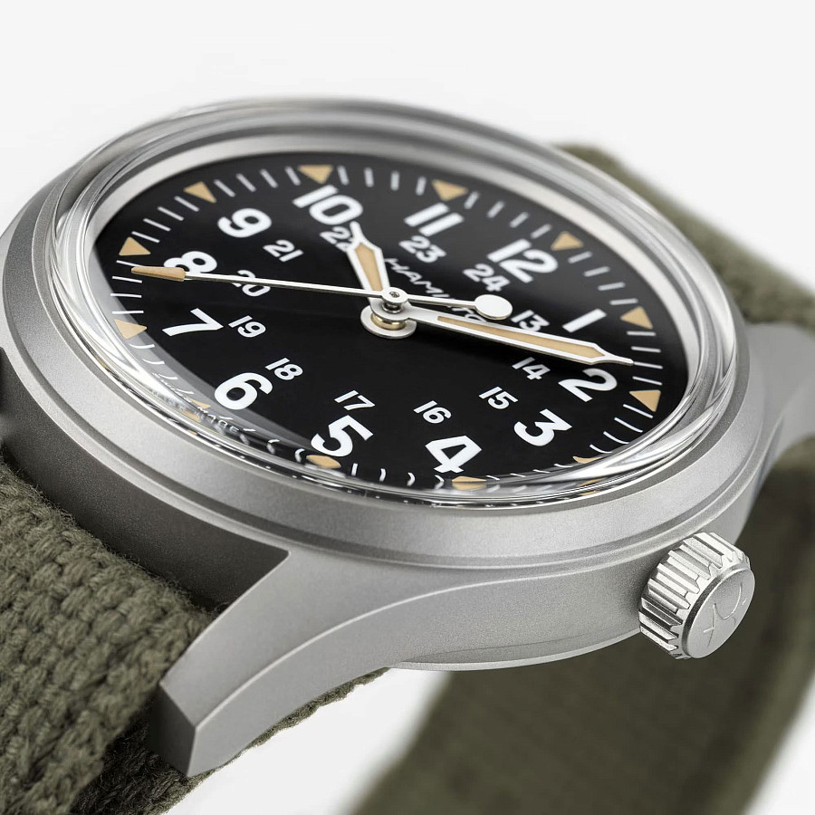 Часы Hamilton Khaki Field H69399930 — тканевый, мужские