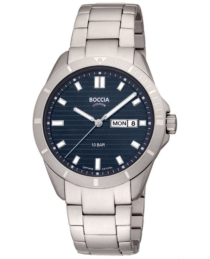 Часы Boccia Titanium 3685-02 — мужские, синий