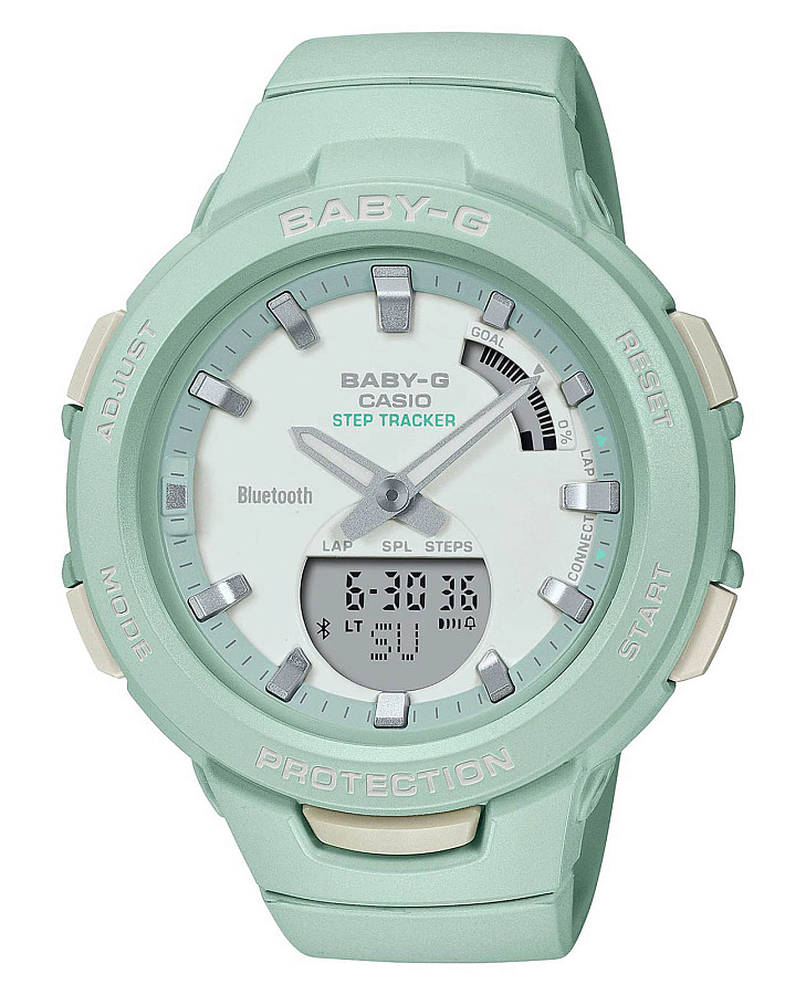 Часы Casio Baby-G BSA-B100CS-3A — женские, бирюзовый