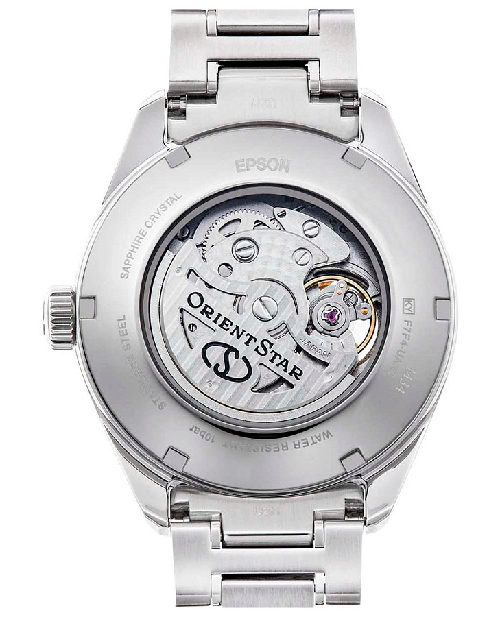 Часы Orient Star RE-BY0004A (RK-BY0004A) — бирюзовый, сталь металл
