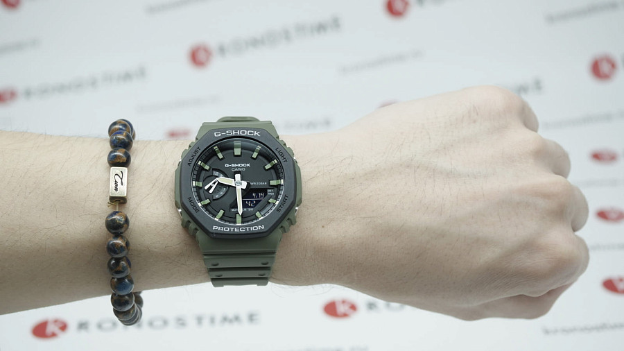 Часы Casio G-Shock GA-2110SU-3ADR (GA-2110SU-3A) — зеленый, карбон пластик