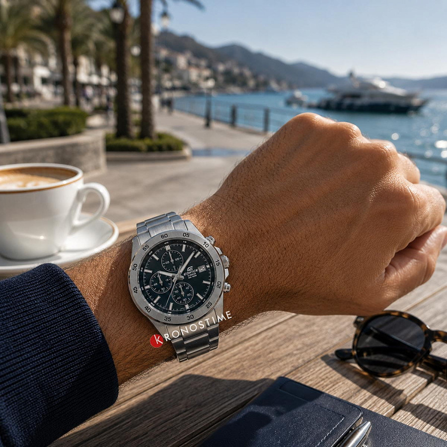 Часы Casio Edifice EFR-526D-2A — нержавеющая сталь, мужские