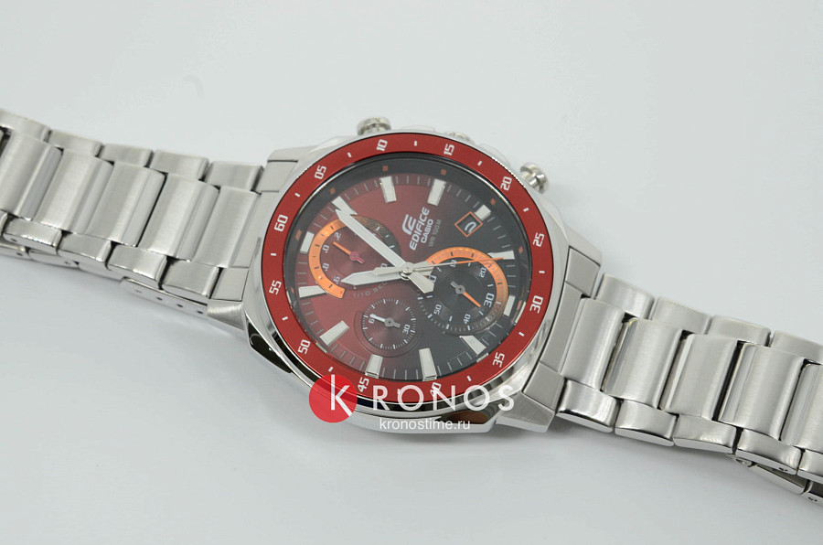 Часы Casio Edifice EFV-600D-4A — кварцевые, металл сталь
