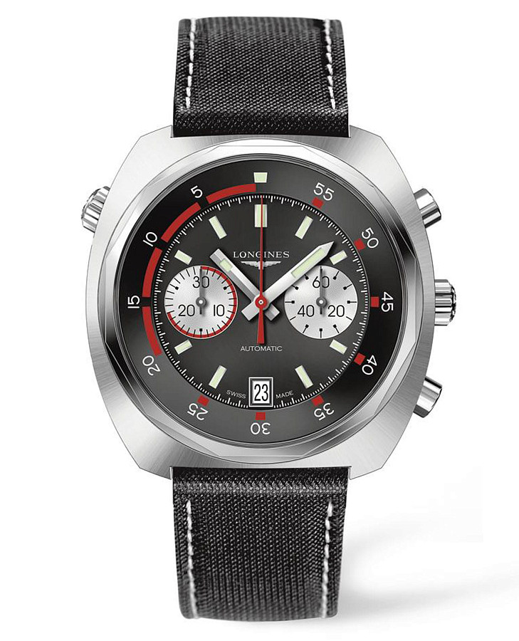 Часы Longines Heritage Diver L2.796.4.52.2 — мужские, черный