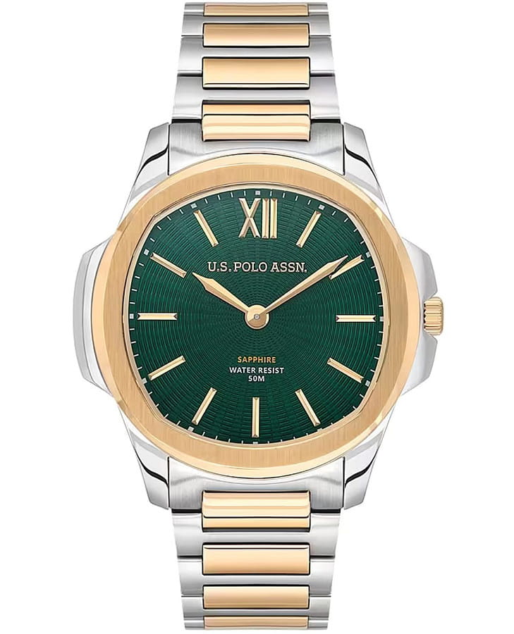 Часы U.S. Polo Assn. Fundamental USPA1116-01 — мужские, зеленый