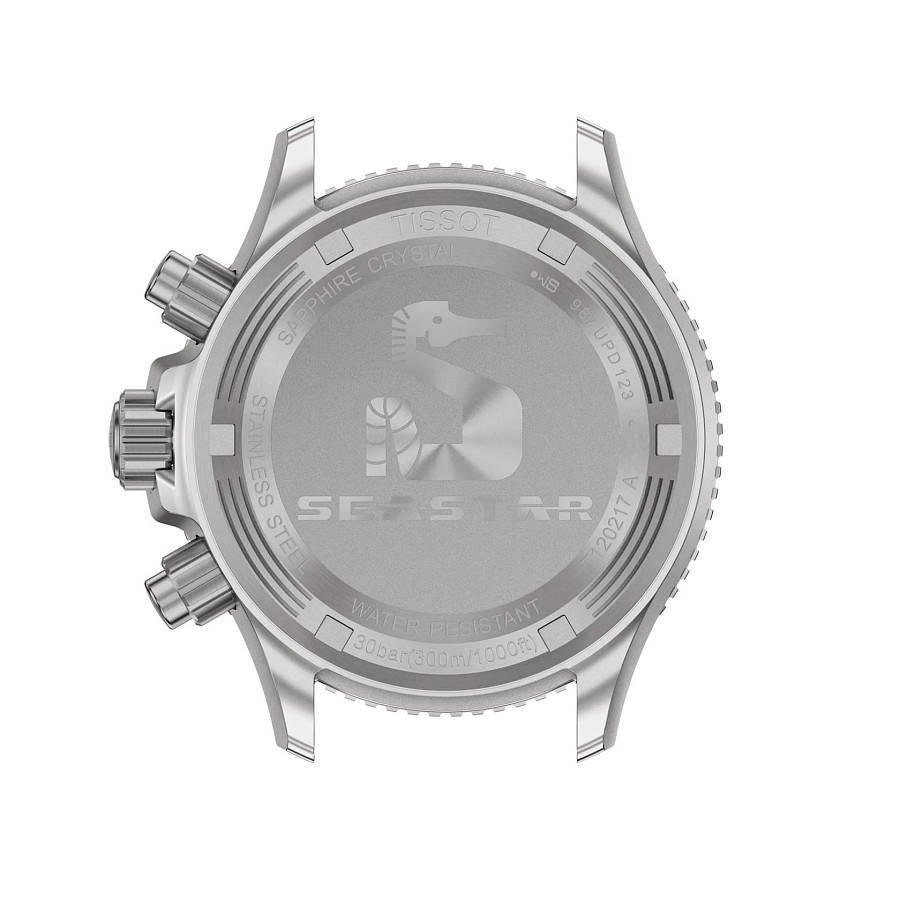 Часы Tissot Seastar 1000 Quartz Chronograph 38mm T120.217.17.011.00 — сталь металл, Швейцария