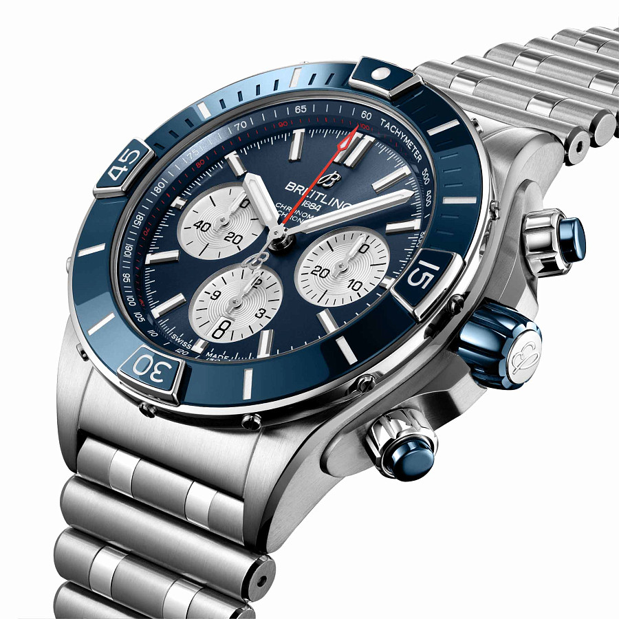 Часы Breitling Super Chronomat B01 44 AB0136161C1A1 — механические, сталь металл
