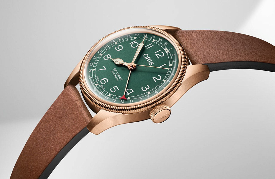 Часы Oris Big Crown Pointer Date 80Th Anniversary Edition 01 754 7741 3167-07 5 20 58BR — артикул 01 754 7741 3167-07 5 20 58BR