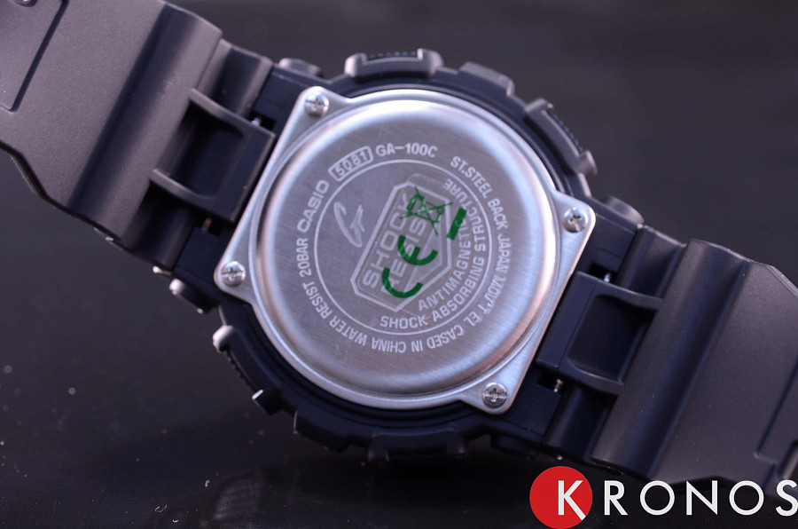 Часы Casio G-Shock GA-100C-1A3 — черный, электронные