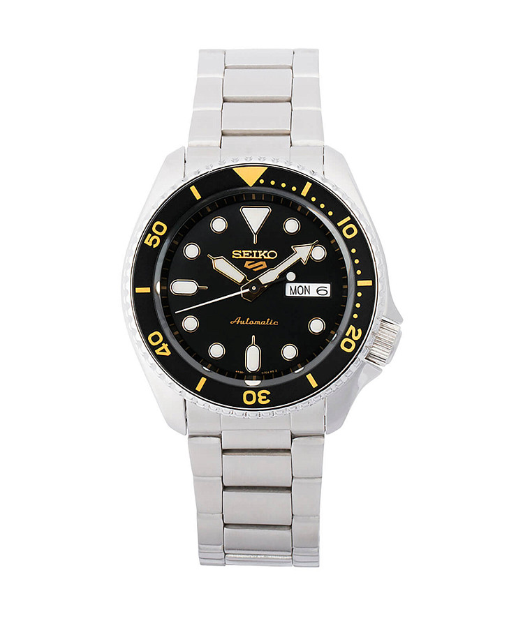 Часы Seiko 5 Sports SRPD57K1S — черный, сталь металл
