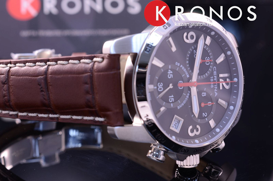 Часы Certina DS Podium Chronograph 1/10 sec C034.417.16.057.00 — кварцевые, сталь металл
