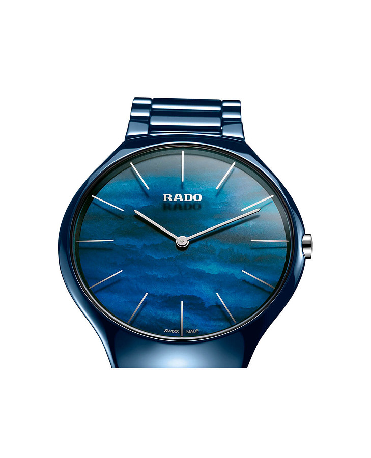Часы Rado True Thinline R27005902 — кварцевые, керамика сталь