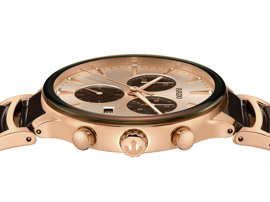 Часы Rado Centrix Chronograph R30212402 — сталь + керамические вставки, мужские