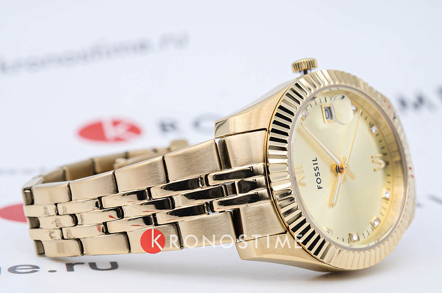 Часы Fossil Scarlette ES5338 — металл сталь, США