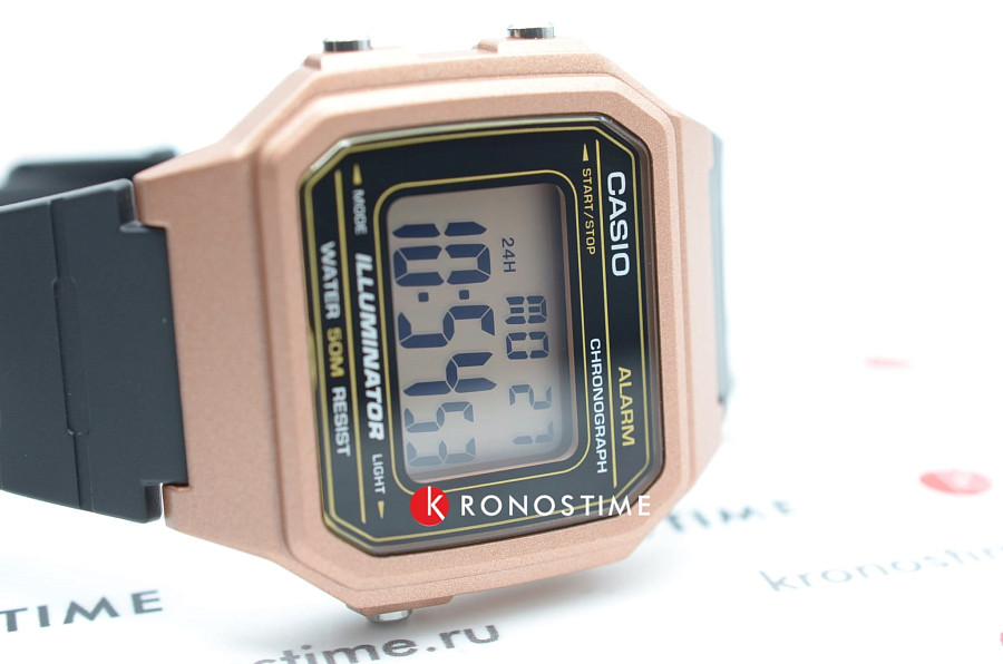 Часы Casio Collection W-217HM-5A — Япония, кварцевые