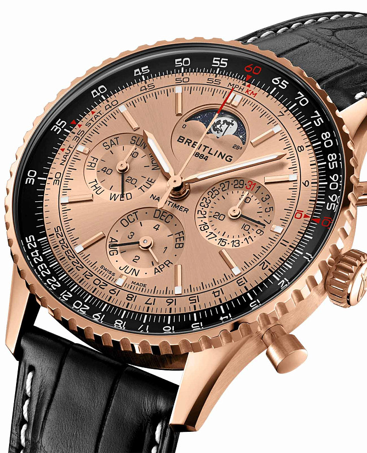 Часы Breitling Navitimer B19 Chronograph 43 Perpetual Calendar 140th Anniversary RB19101A1H1P1 — механические, сталь металл
