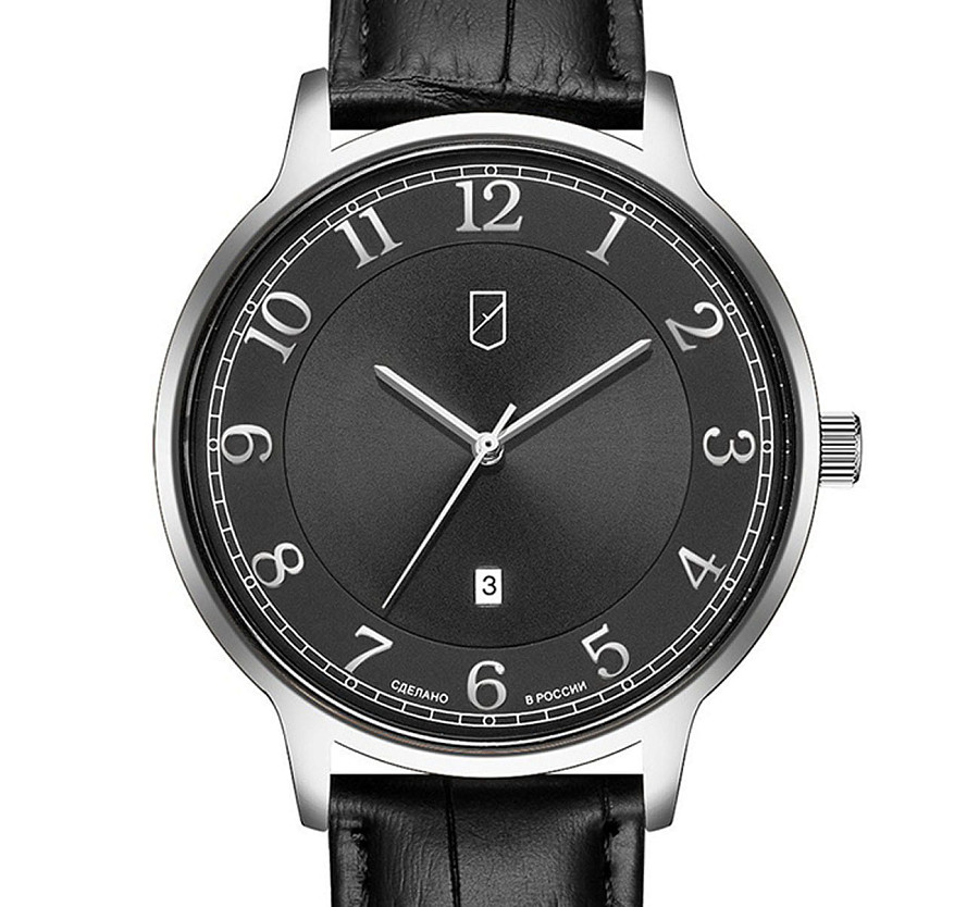 Часы УЧЗ Spectr 1527A1L2 — кварцевые, сталь металл