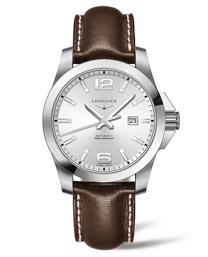Часы Longines Conquest L3.778.4.76.5 — мужские, серебристый