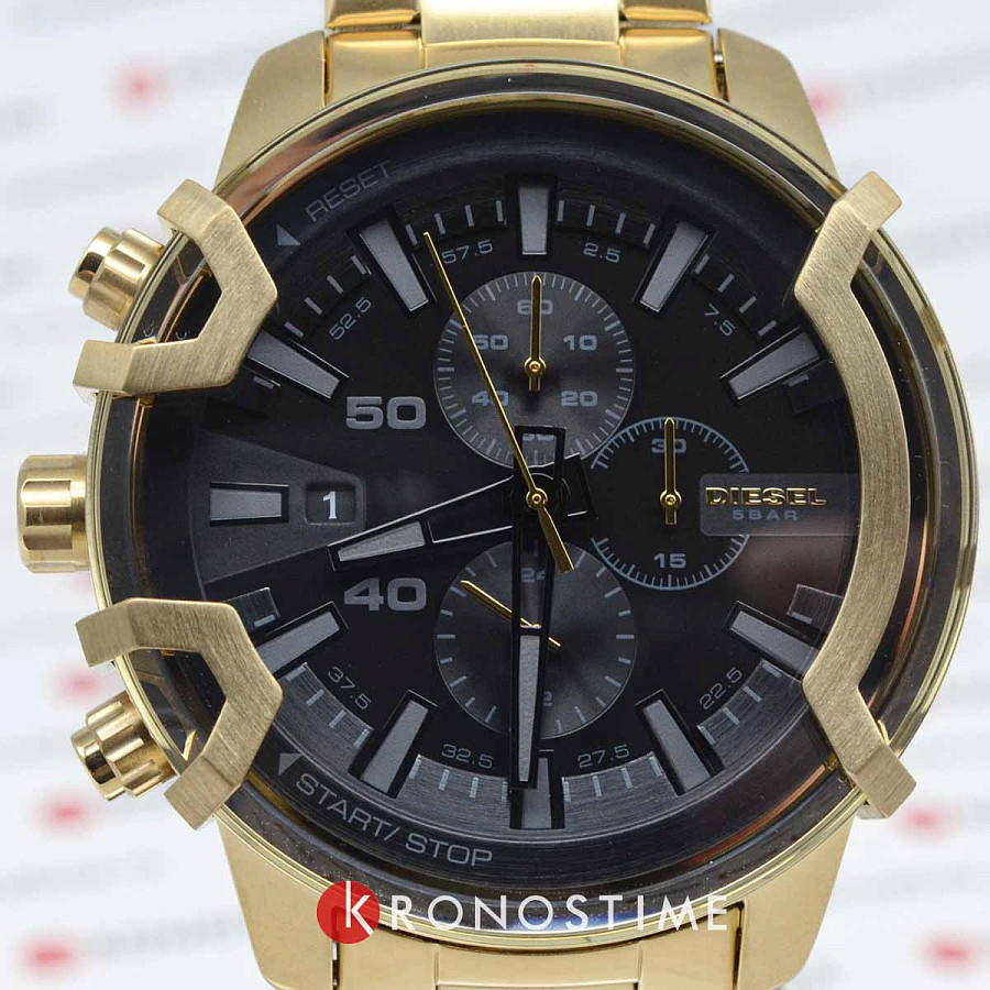 Часы Diesel Griffed DZ4522 — мужские, сталь c pvd покрытием