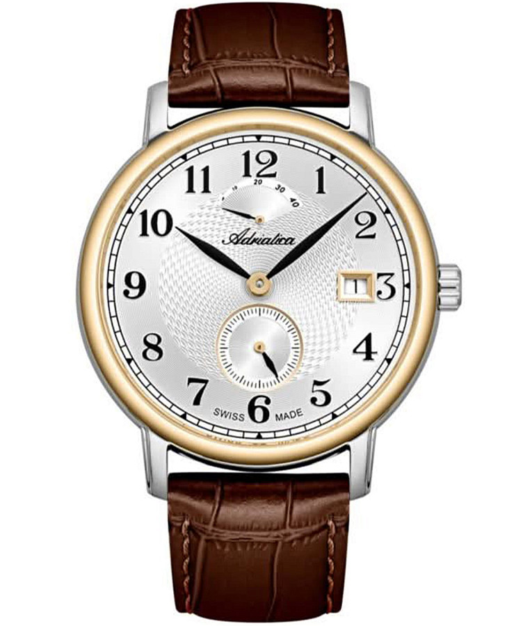 Часы Adriatica A8256.2223A — мужские, серебристый