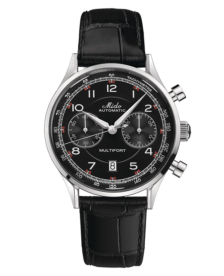 Часы Mido Multifort Patrimony Chronograph M040.427.16.052.00 — мужские, черный