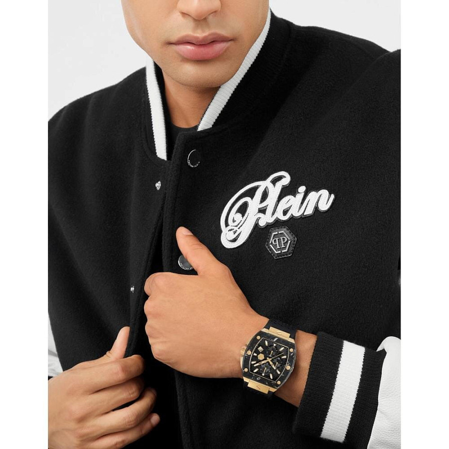 Часы Philipp Plein Hexagon Phantom Chrono PWHHA0226 — силикон, мужские