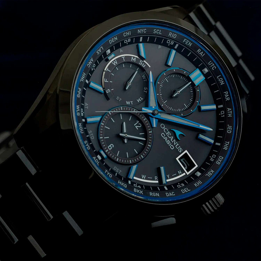 Часы Casio Oceanus OCW-T2600B-1A — кварцевые, титан