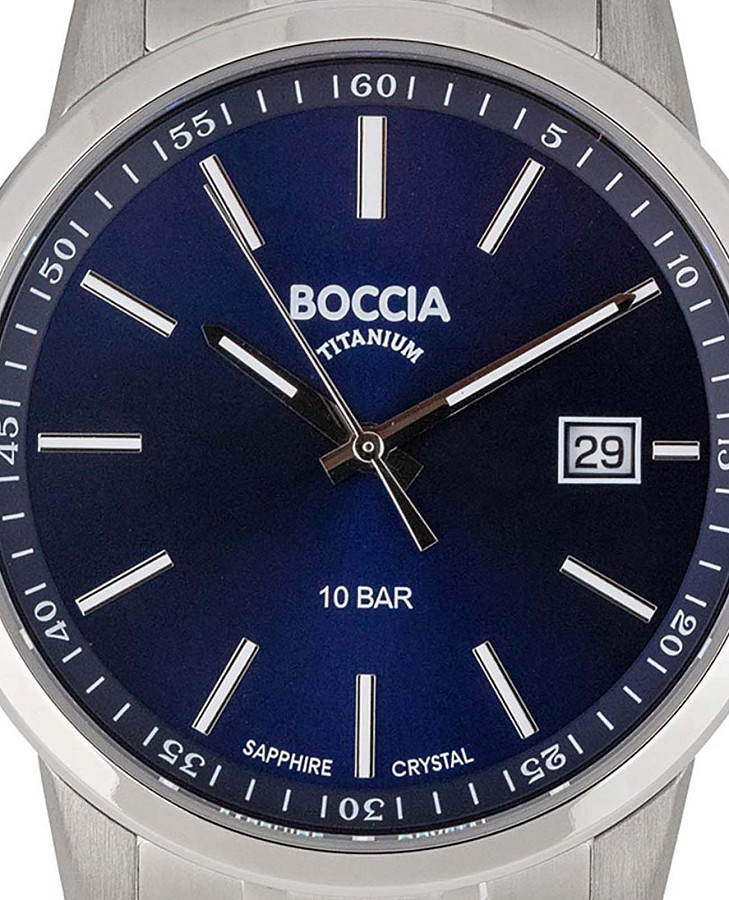 Часы Boccia Titanium Circle-Oval 3633-04 — титан, Германия