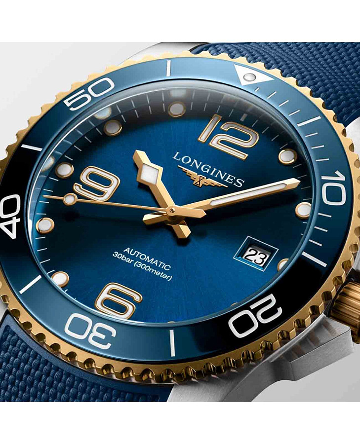 Часы Longines HydroConquest L3.781.3.96.9 — механические, металл сталь