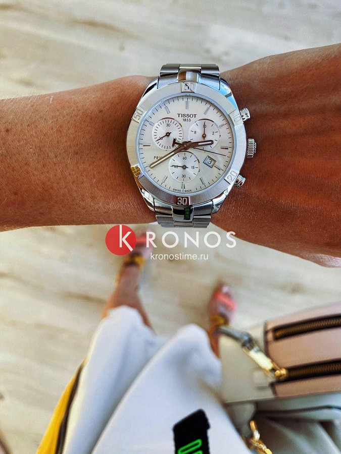 Часы Tissot PR 100 Sport Chic Chronograph T101.917.11.031.00 — нержавеющая сталь, женские