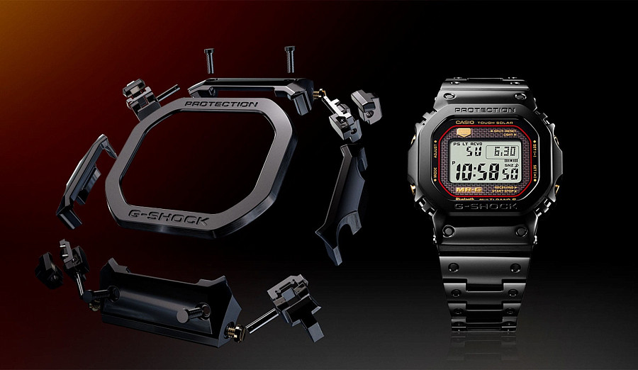 Часы Casio G-Shock MRG-B5000B-1DR (MRG-B5000B-1) — серый, титан