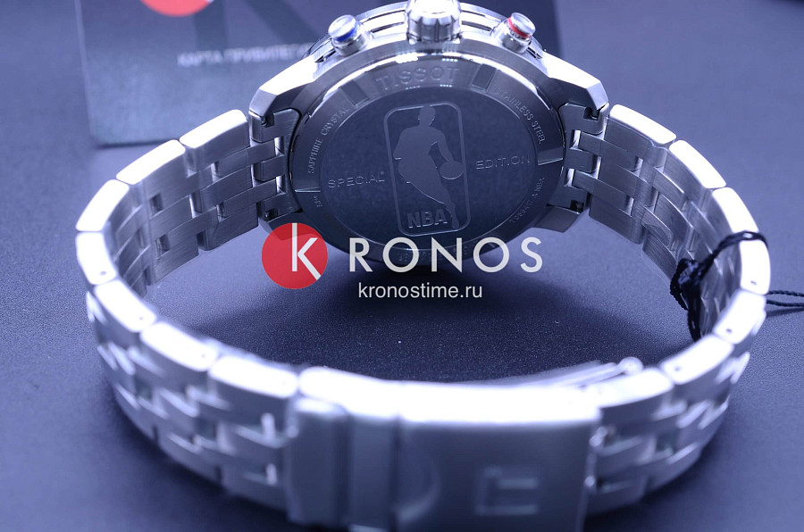 Часы Tissot PRC 200 Chronograph NBA Special Edition T055.417.11.017.01 — мужские, нержавеющая сталь
