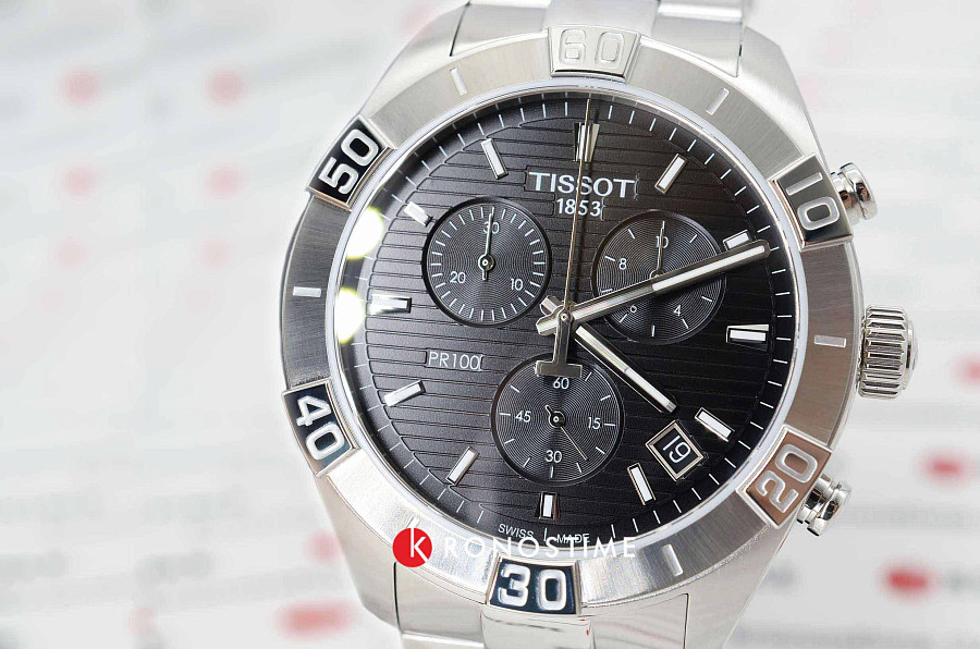Часы Tissot PR 100 Sport Gent Chronograph T101.617.11.051.00 — артикул T1016171105100, мужские