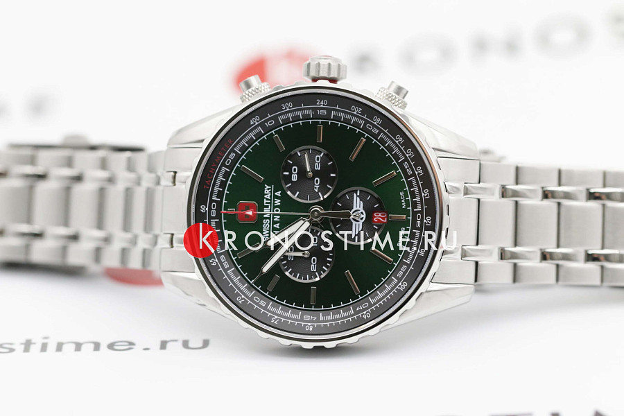 Часы Swiss Military Hanowa Afterburn Chrono SMWGI0000307 — кварцевые, сталь металл