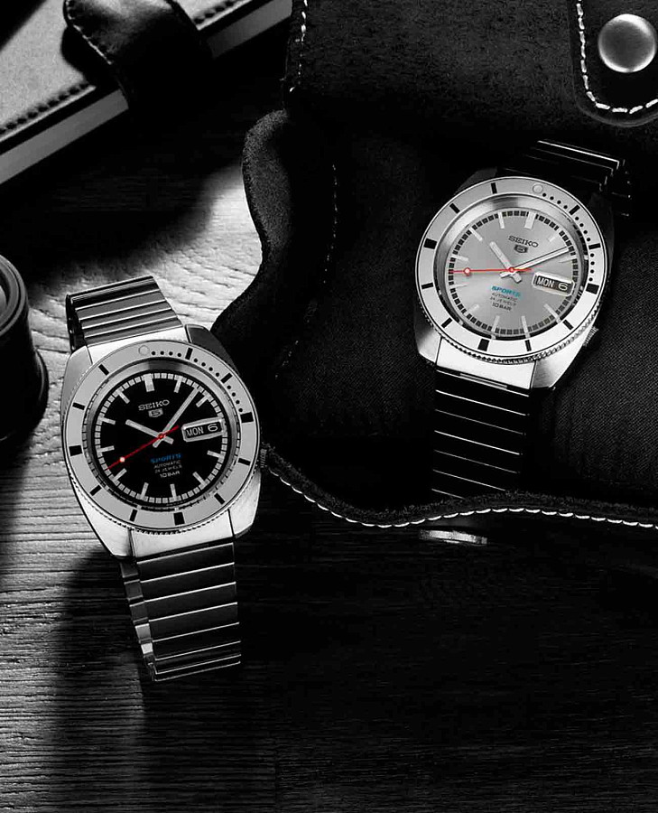 Часы Seiko 5 Sports SRPL03K1 — механические, Япония, мужские